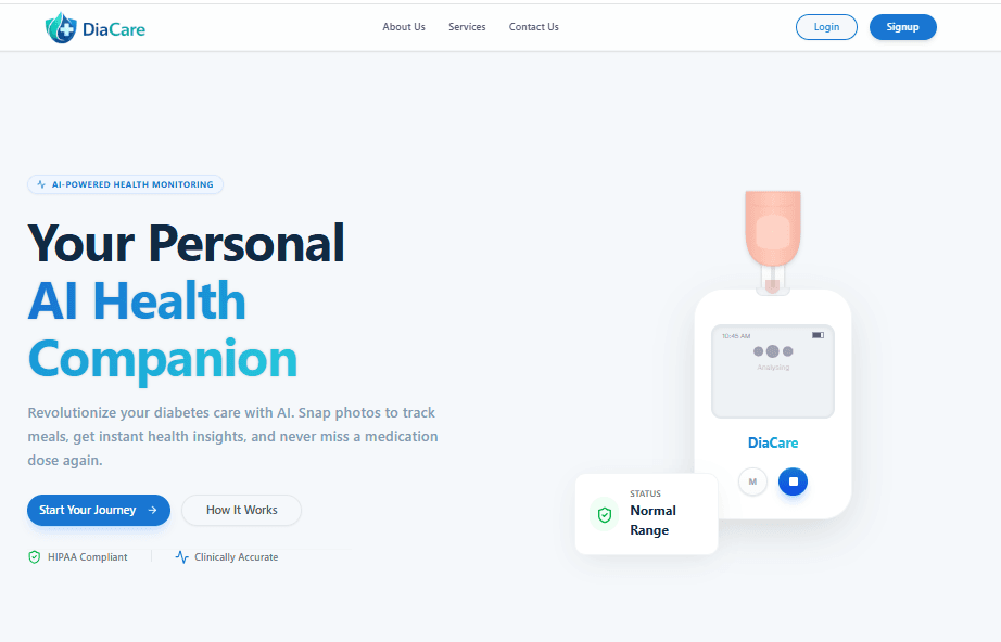 DiaCare — AI-Powered Diabetes Management